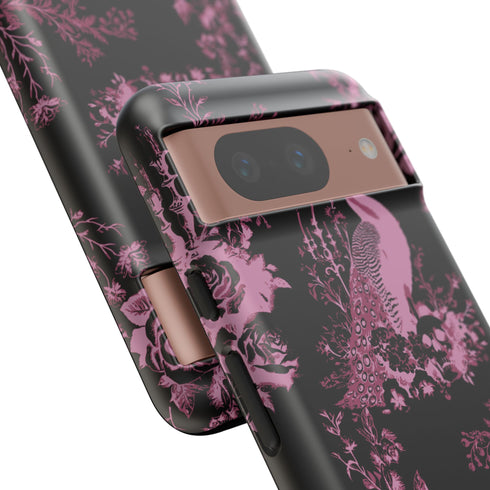 Gothic Peacock Toile Phone Case